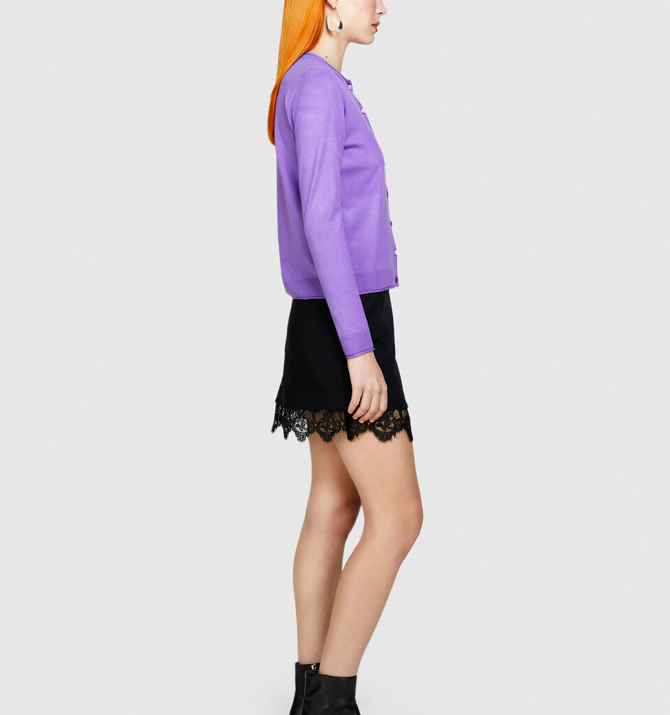 Regular fit cardigan - women's cardigans - Lilac | Sisley image number 2